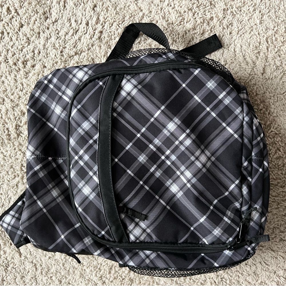 Thirty One Plaid Black and Gray Backpack or Camera equipment carrier